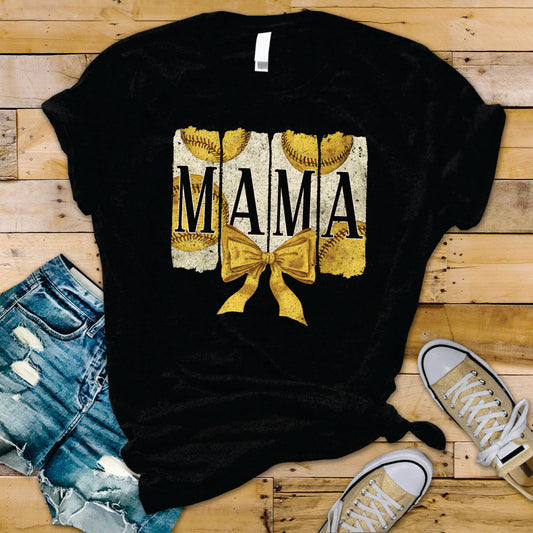 Softball Mama Yellow Coquette - Transfer
