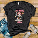 Somebody's Loud Mouth Baseball Mama Checkered - Transfer