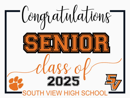 Senior of 2026 Yard signs