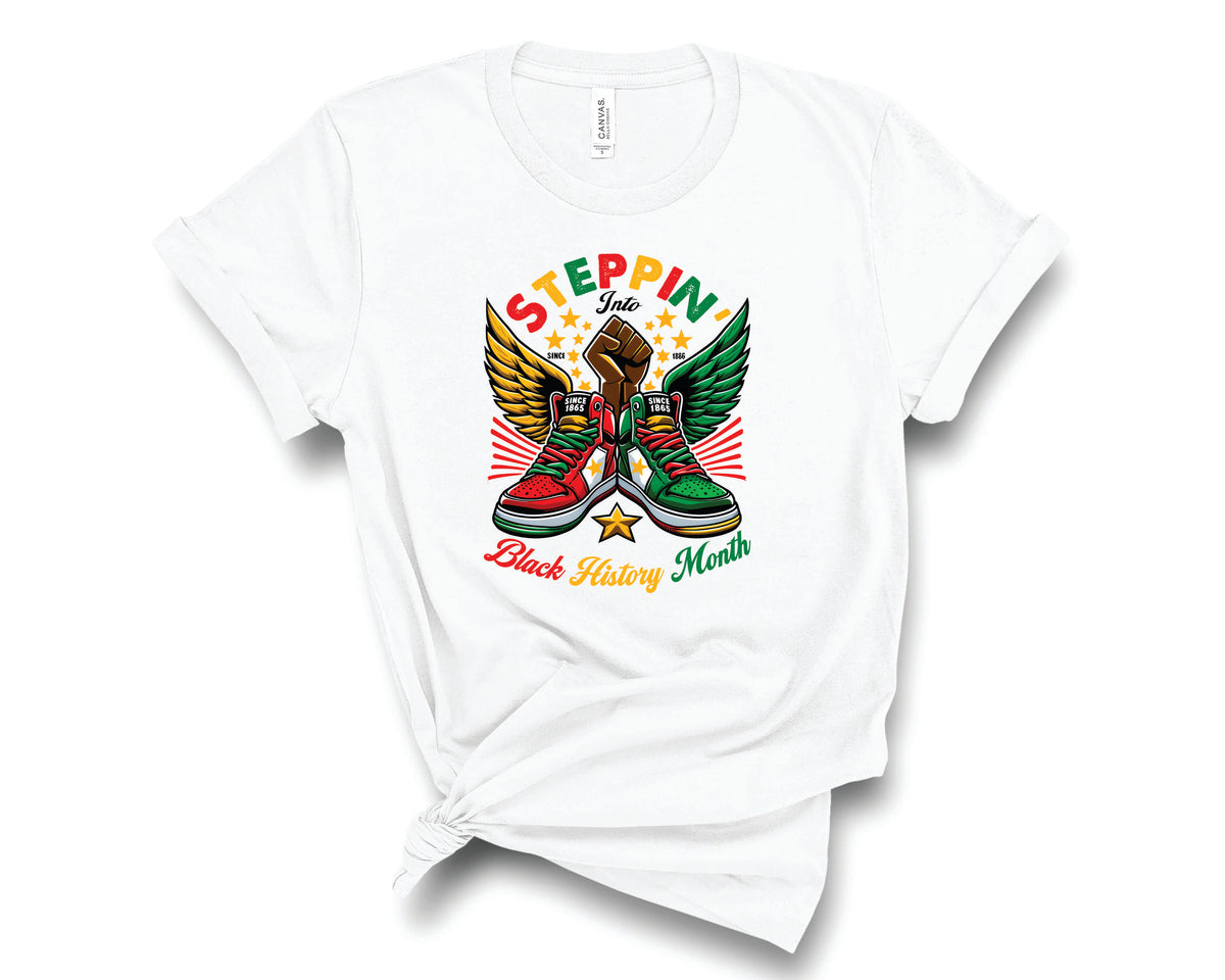 Steppin Into Black History Month Sneakers - Transfer