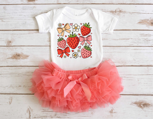Strawberries And Bows - Transfer