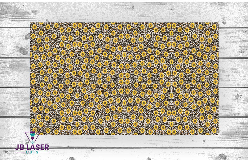 Sunflower Leopard - Patterned Material