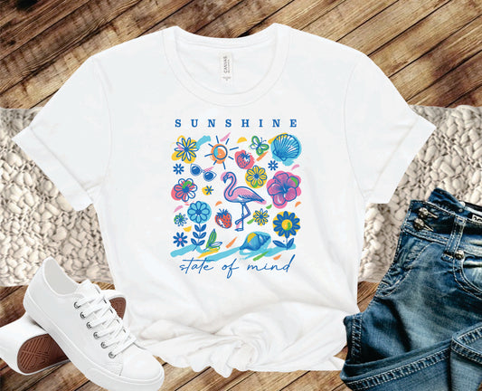 Sunshine State Of Mind Watercolor - Transfer