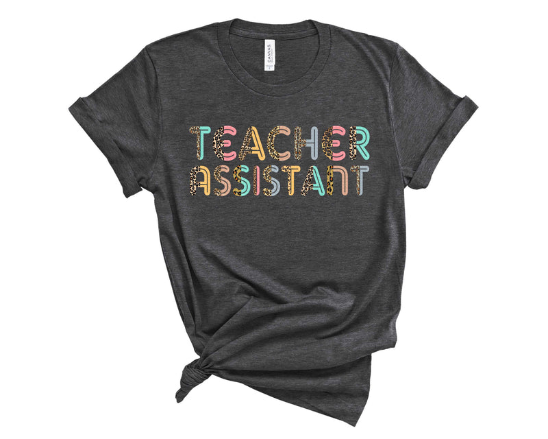Teacher Assistant Pastel Leopard - Transfer