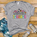 Teacher Floral Dots - Transfer