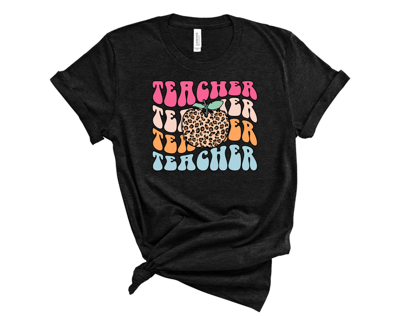 Teacher Leopard Apple - Transfer