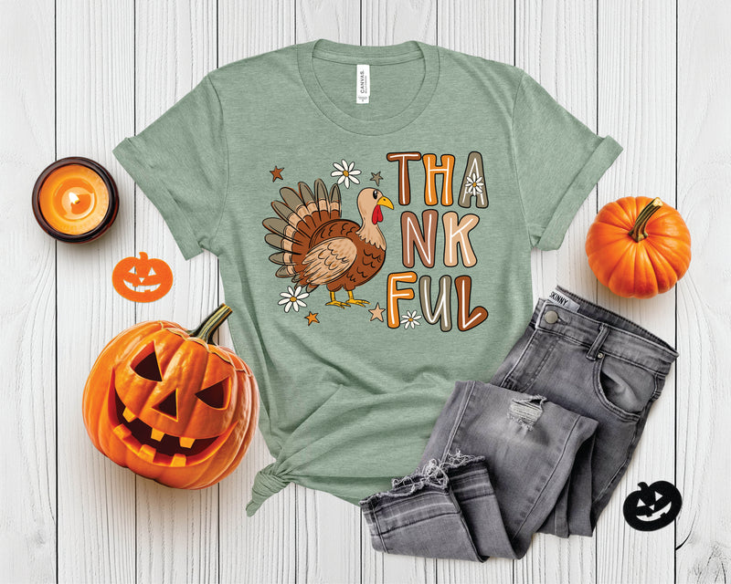 Thankful Daisy Turkey - Transfer