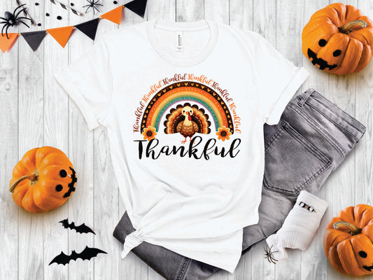 Thankful Turkey Rainbow- Transfer