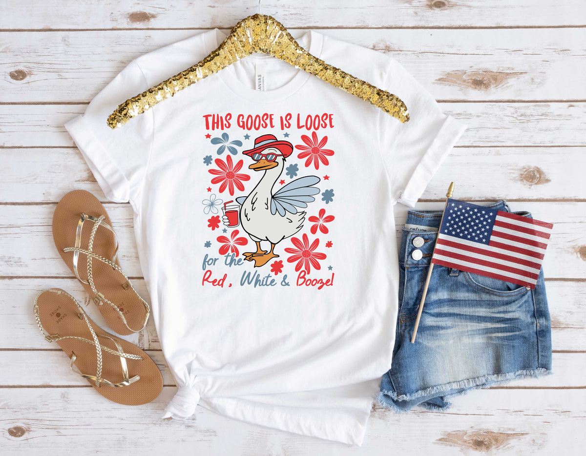 This Goose Is Loose For The Red, White and Booze - Transfer