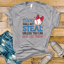 Thou Shalt Not Steal Baseball Red Bow - Transfer