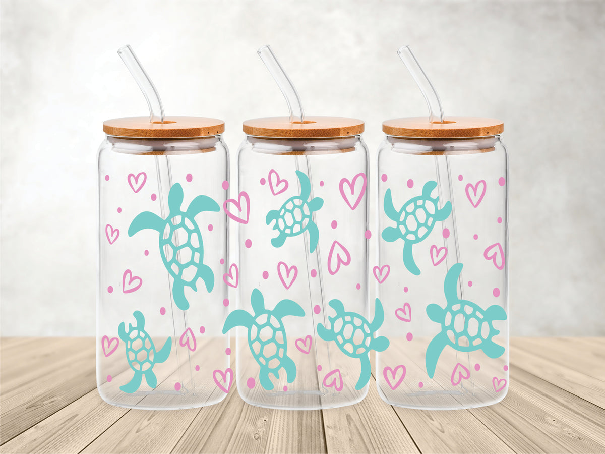 Turtles & Hearts - UV DTF Wrap