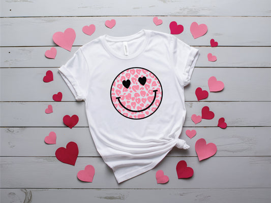 Valentine Leopard Smiley - Transfer