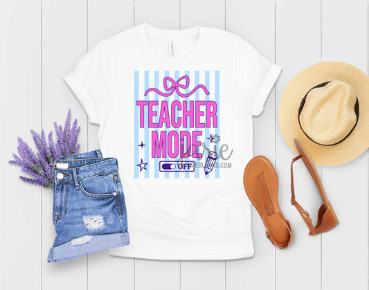 Vibrant Preppy Teacher Mode Off - Transfer