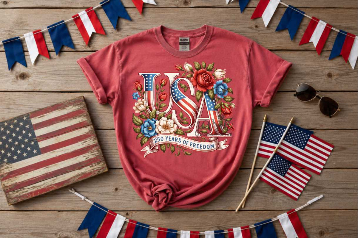 Vintage 250 USA Vintage Roses - Transfer