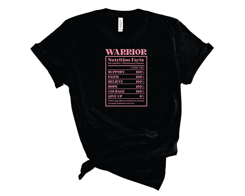 Warrior Nutrition Facts - Graphic Tee