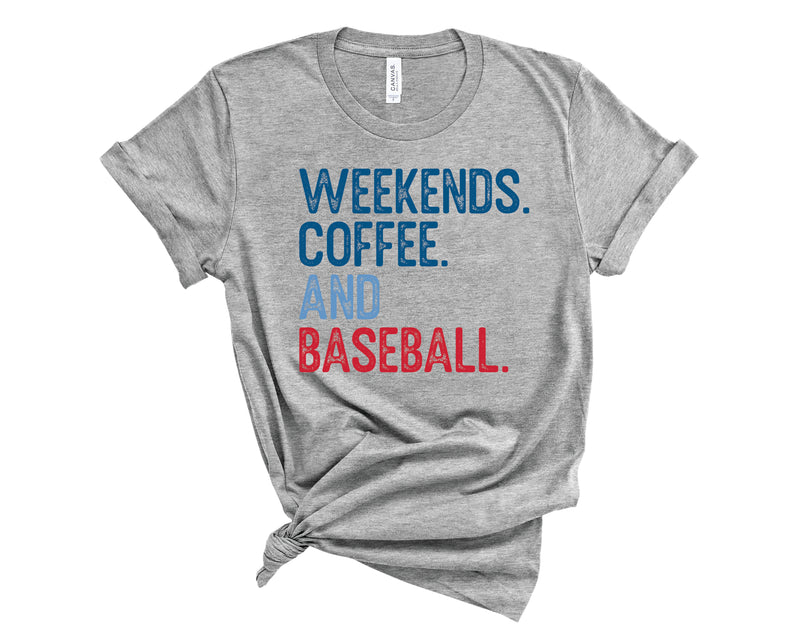 Weekends Coffee and Baseball Vintage - Transfer