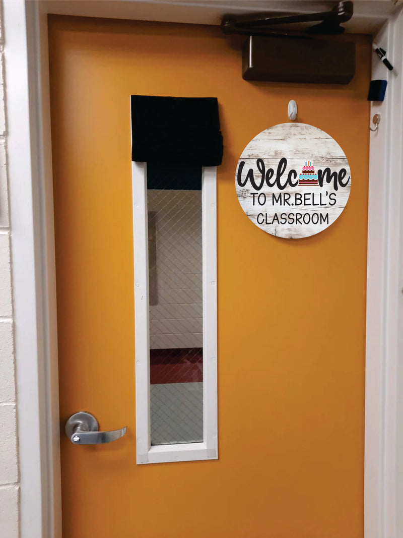 Welcome To Classroom Custom Door Hanger With Attachment