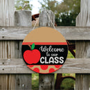 Welcome To Our Classroom Apple Door Hanger