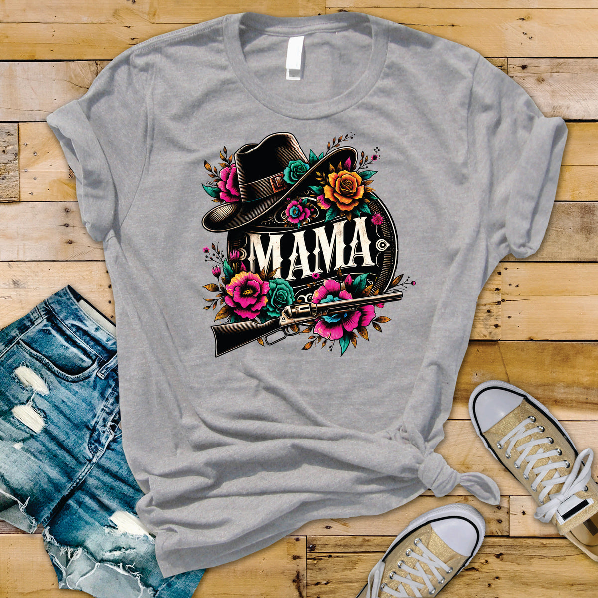 Western Mama TealPink - Transfer