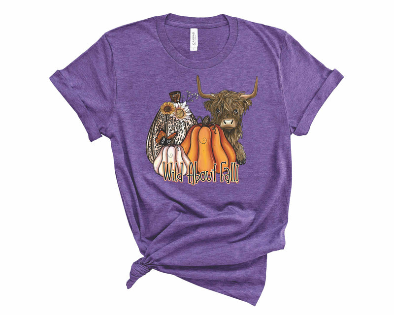 Wild About Fall-Highland Cow - Transfer
