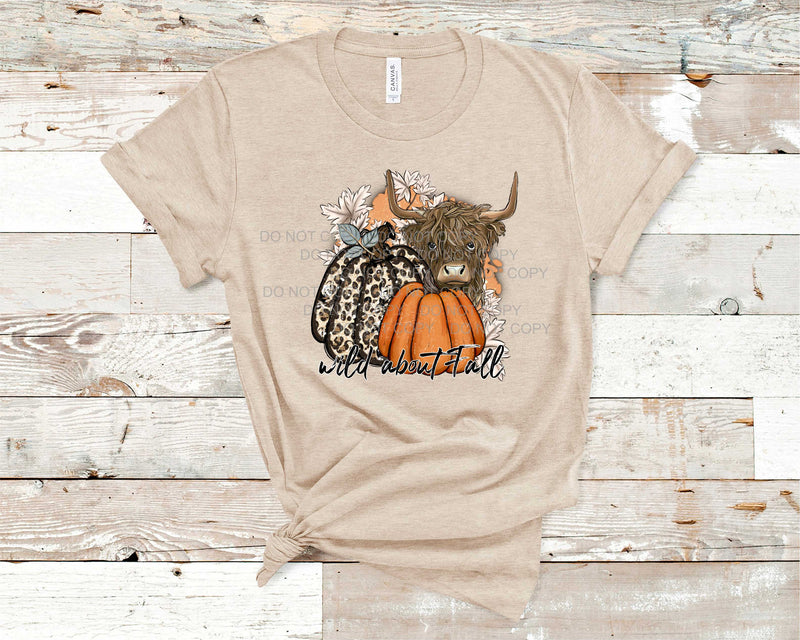 Wild About Fall Highland Cow - Graphic Tee