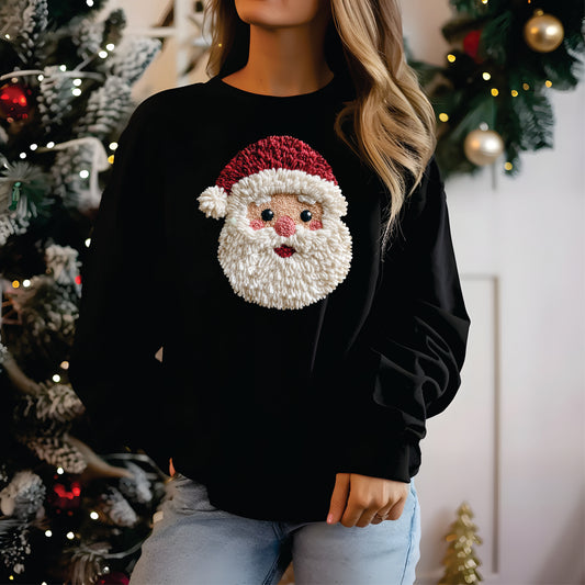 Faux Yarn Santa Claus - Transfer