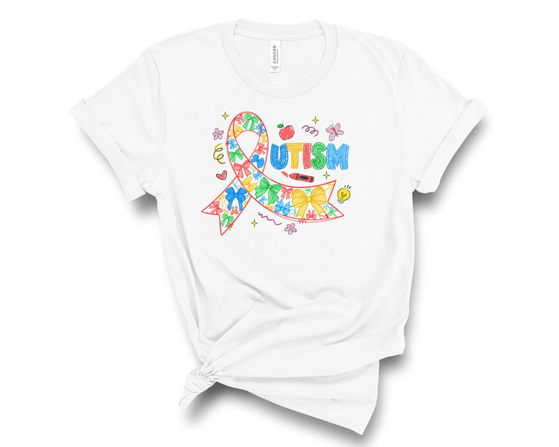 Autism Doodle Ribbon - Transfer