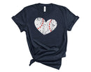 Baseball Heart-Distressed- Transfer
