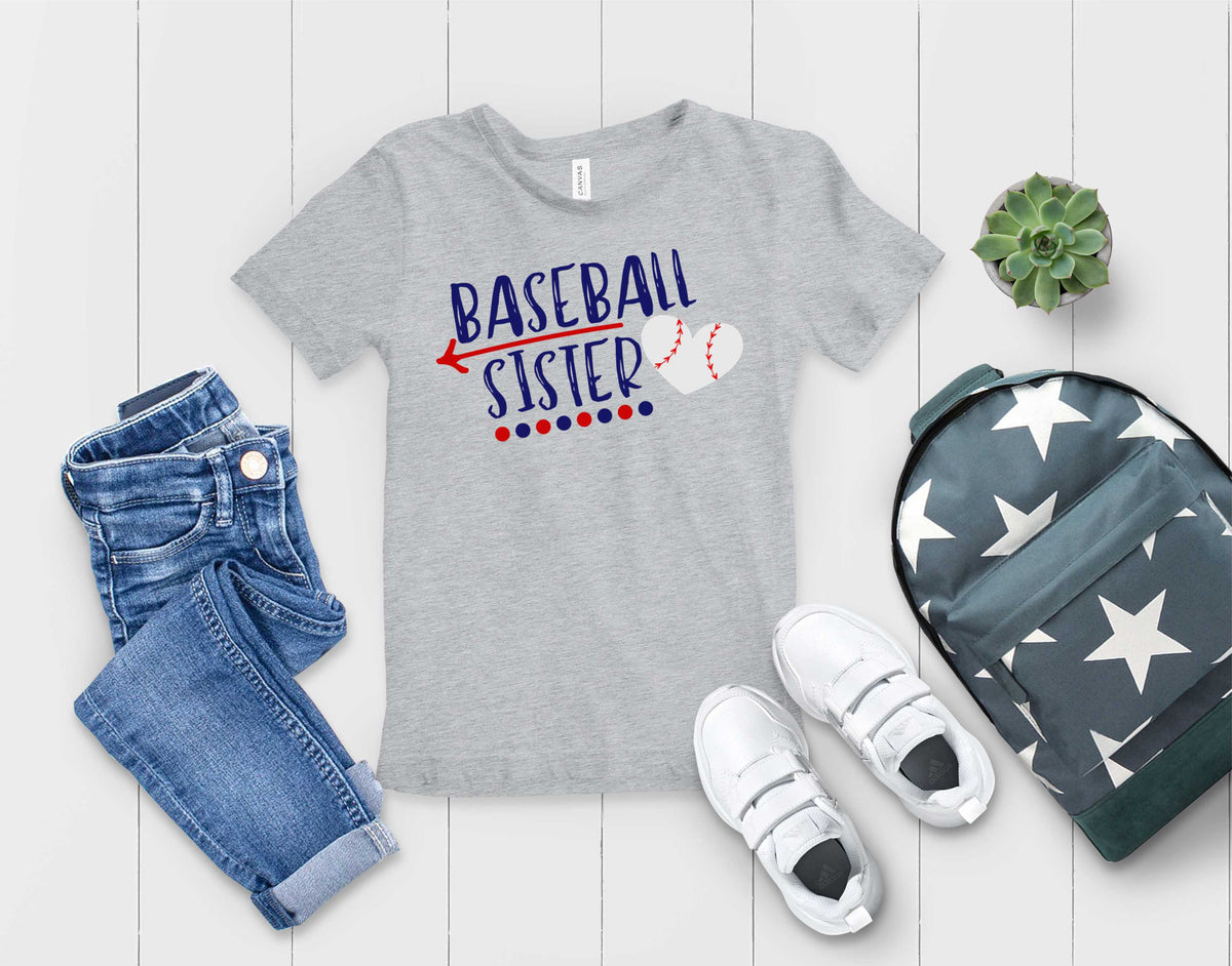 Baseball Sister-dots and baseball- Transfer