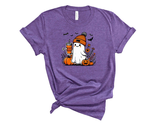 Beanie Ghost With Coffee- Transfer