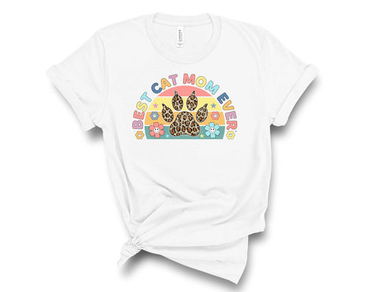 Best Cat Mom Ever Retro  - Transfer