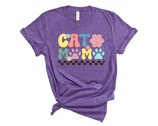 Cat Mom Retro- Transfer
