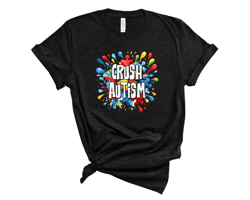 Crush Autism Paint Splatter - Transfer
