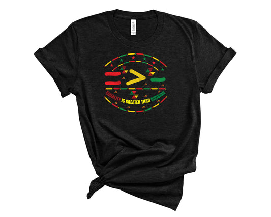 Equality Is Greater Than Division circle - Transfer