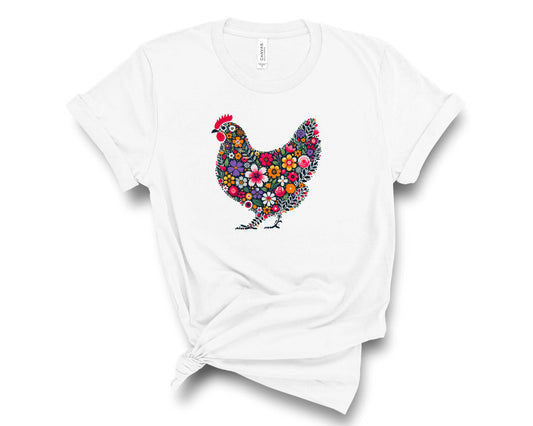 Floral Chicken- Tranfer