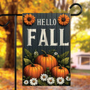 Hello Fall Pumpkins Garden Flag