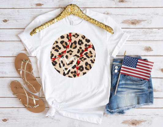 Leopard Ball With Heart - Transfer