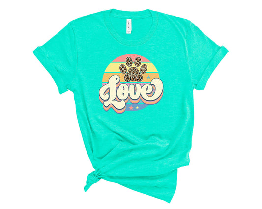 Love Circle With Paw- Transfer