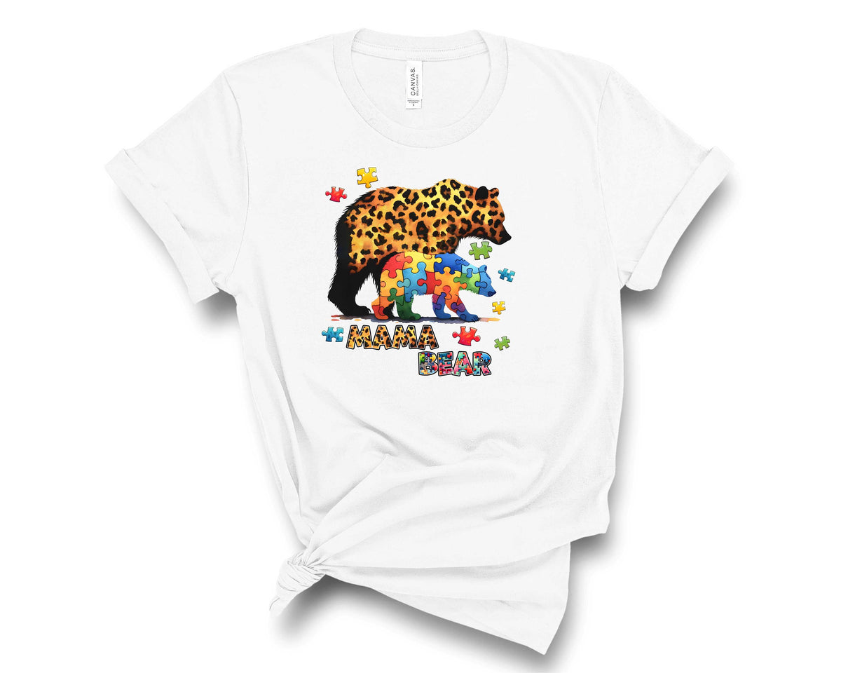 Mama Bear- Leopard & Puzzle - Transfer