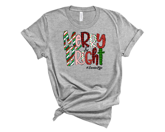 Merry & Bright #santalife - Transfer