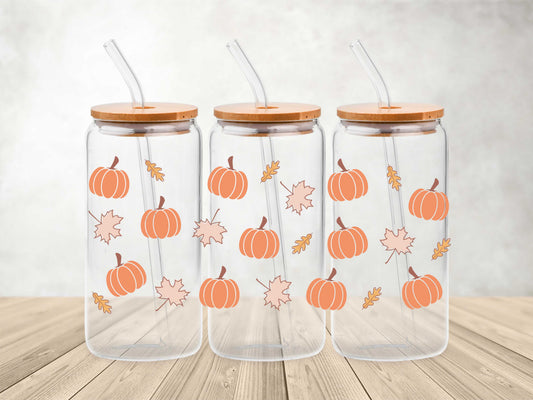 Pumpkin Leaves- UV DTF Wrap