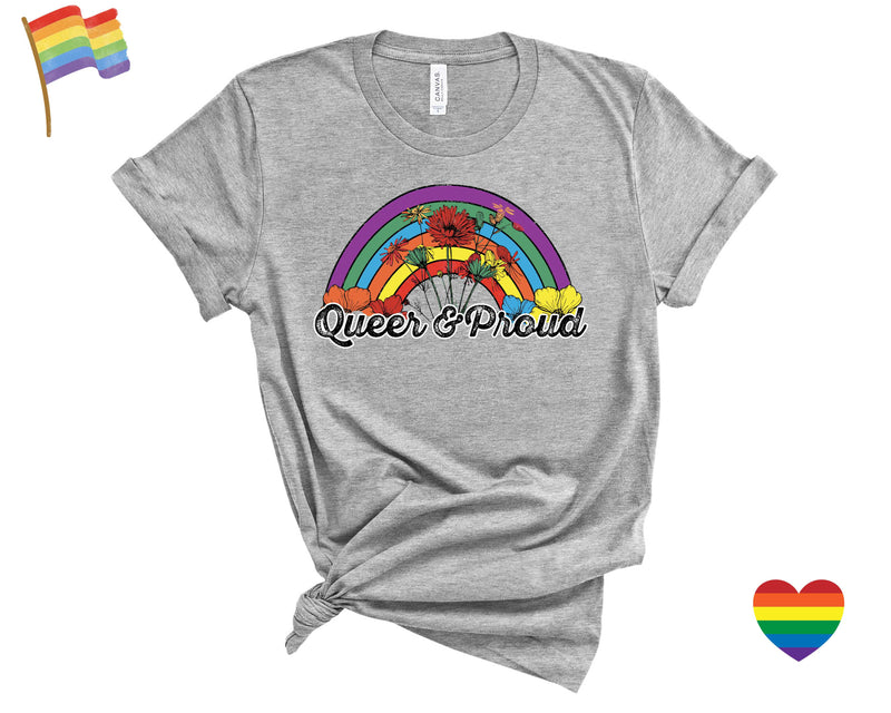 Queer & Proud Retro Rainbow - Transfer