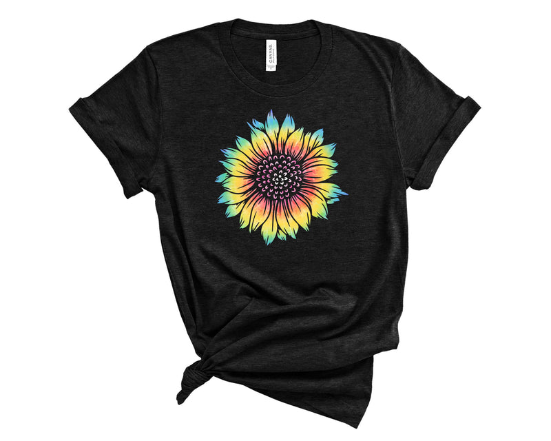 Rainbow Sunflower - Lighter Colors - Transfer