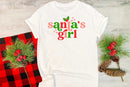 Santa's Girl Retro Sparkle- Transfer