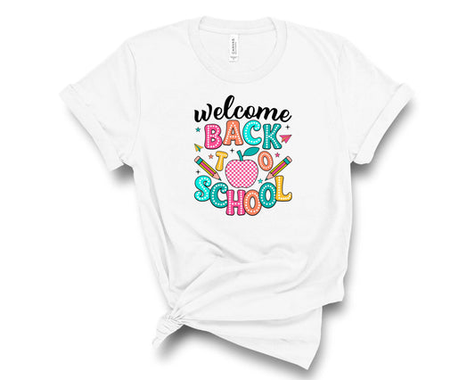Welcome Back To School- Groovy- Transfer