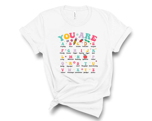 You Are ABC (Black Writting) - Transfer