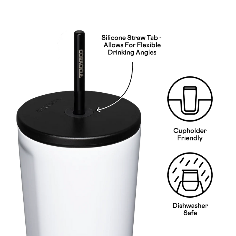 Corkcicle Glossy White Cold Cup