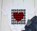 Buffalo Plaid Heart XO - Transfer