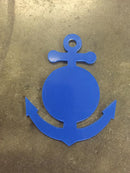 Acrylic-  Anchor- Keychains
