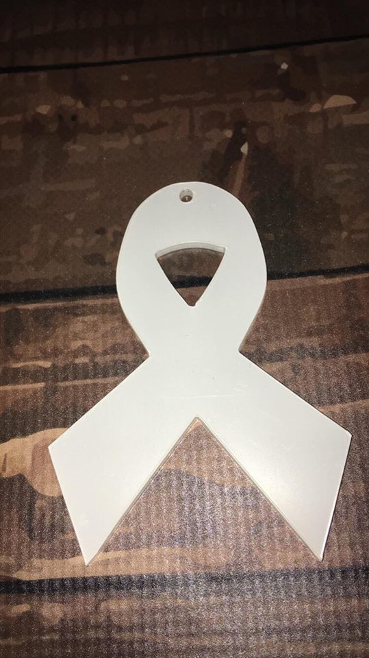 Acrylic Ribbon Key Chain